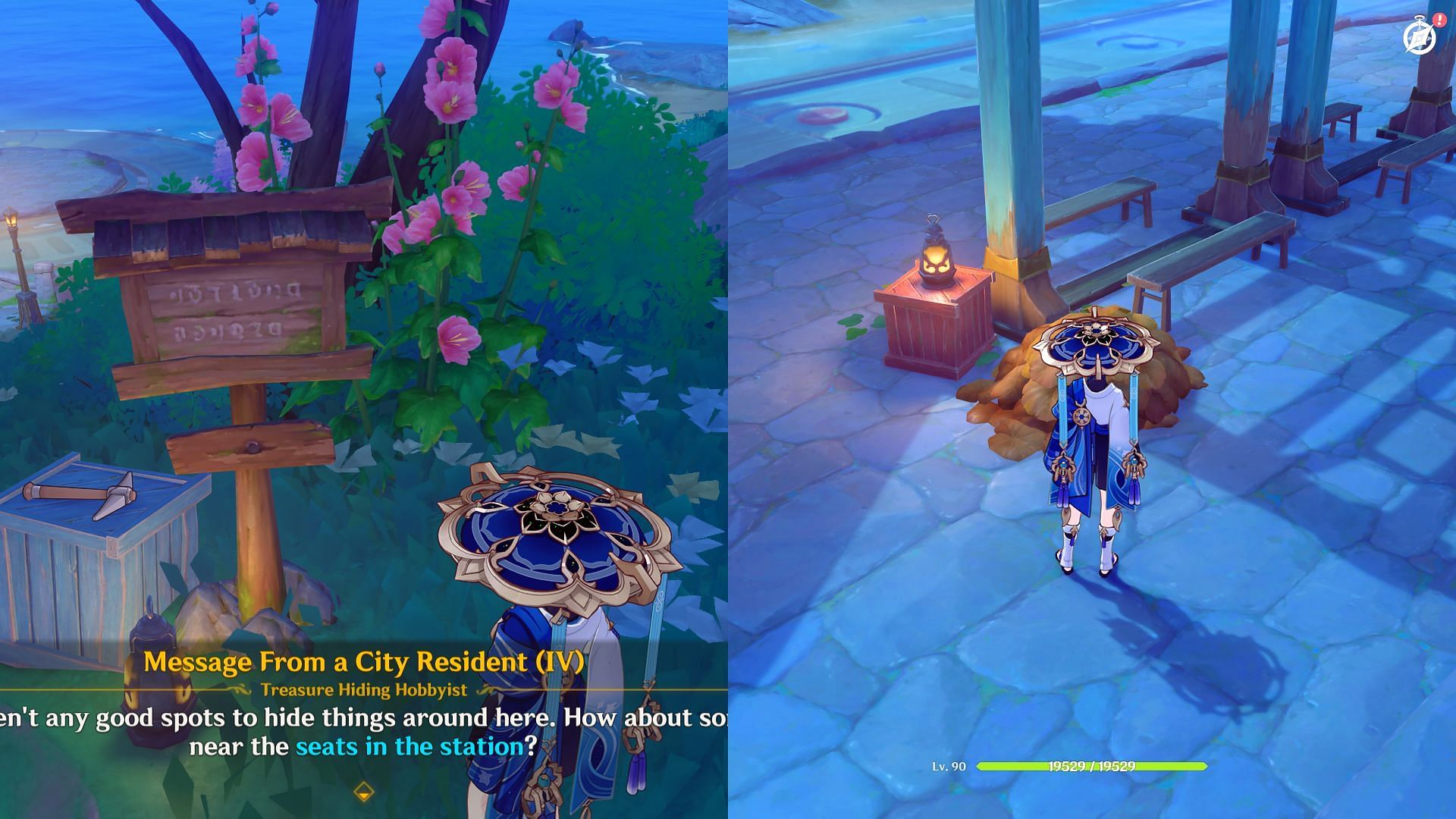 Message From a City Resident Puzzle 4 location (Image via HoYoverse)