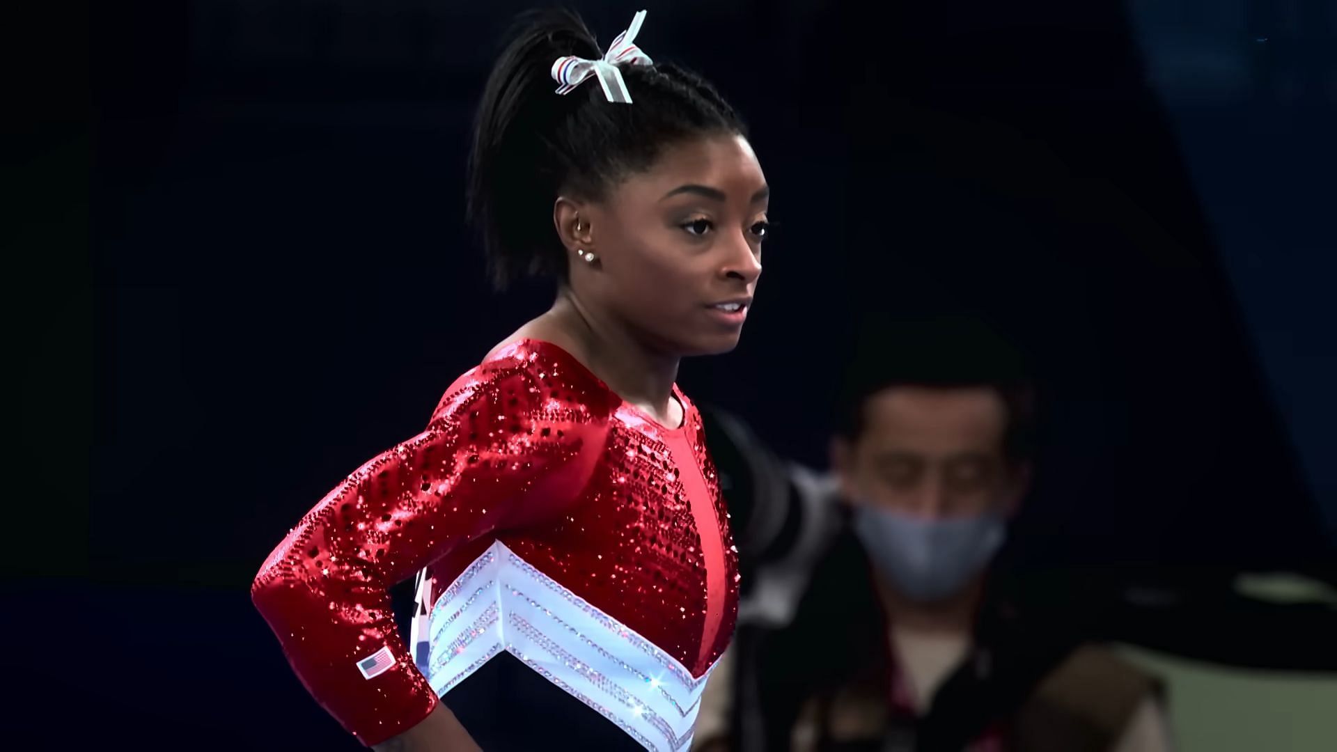 Simone experienced deteriorating mental health during the Tokyo 2020 Olympics(Image via Netflix)