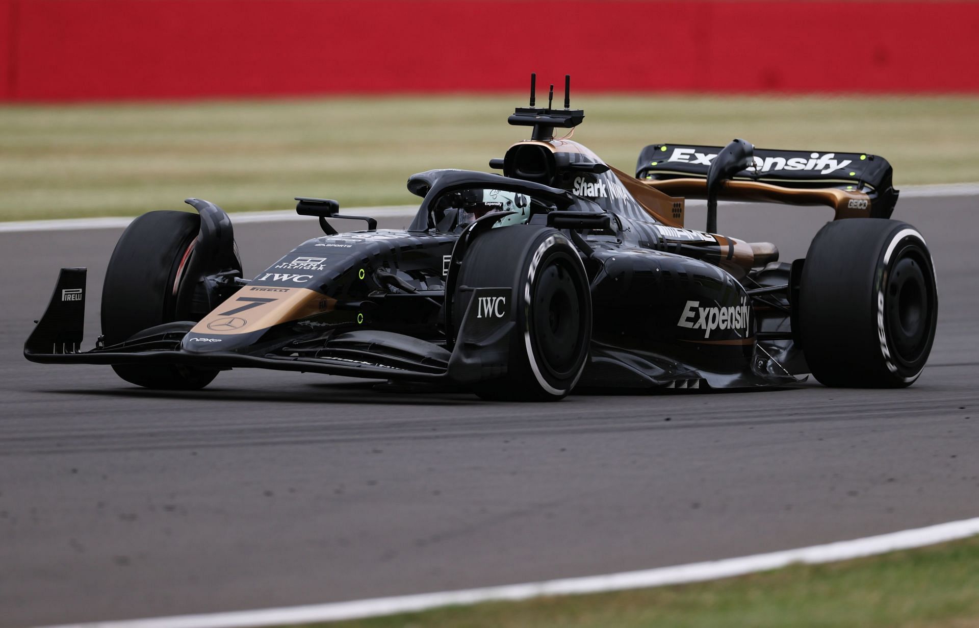 APXGP concept race car during the final practice session of the 2023 British Grand Prix weekend