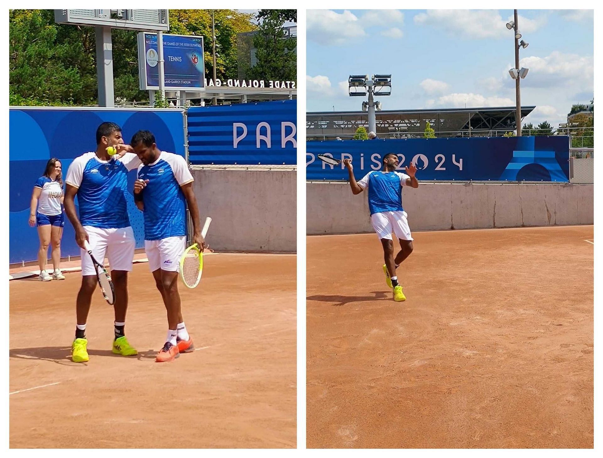 Rohan Bopanna and N Sriram Balaji (Image Credits: Insta/@weareteamindia)