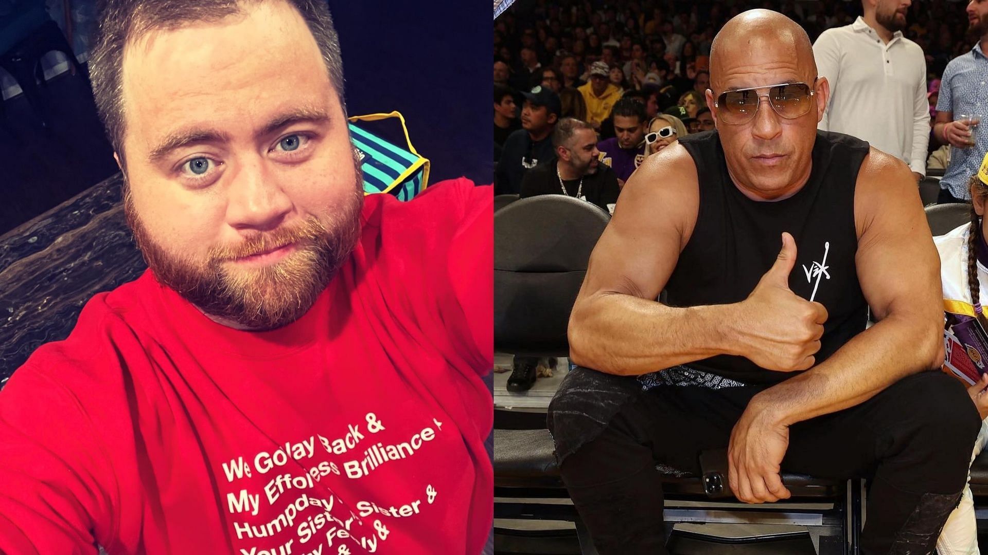 Paul Walter Hauser apologized to Vin Diesel (Image via Instagram/@vindiesel, @paulwhausergram)