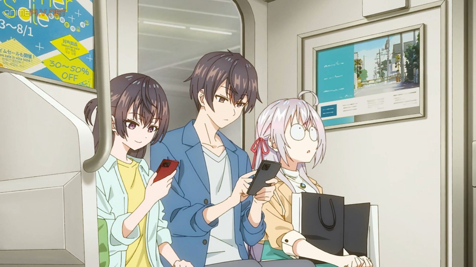 Yuki, Masachika, and Alya in the episode (Image via Doga Kobo)