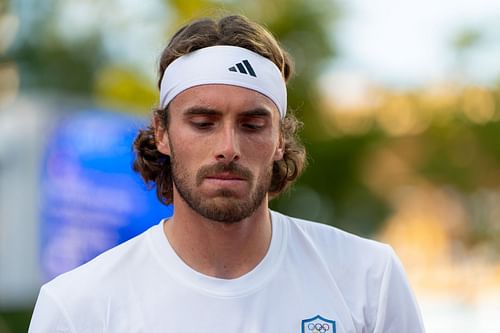 Stefanos Tsitsipas at the Paris Olympics (Source: Getty)