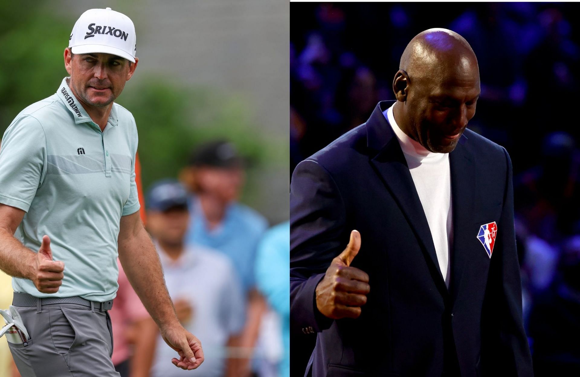 Keegan Bradley and Michael Jordan (Image via Getty)