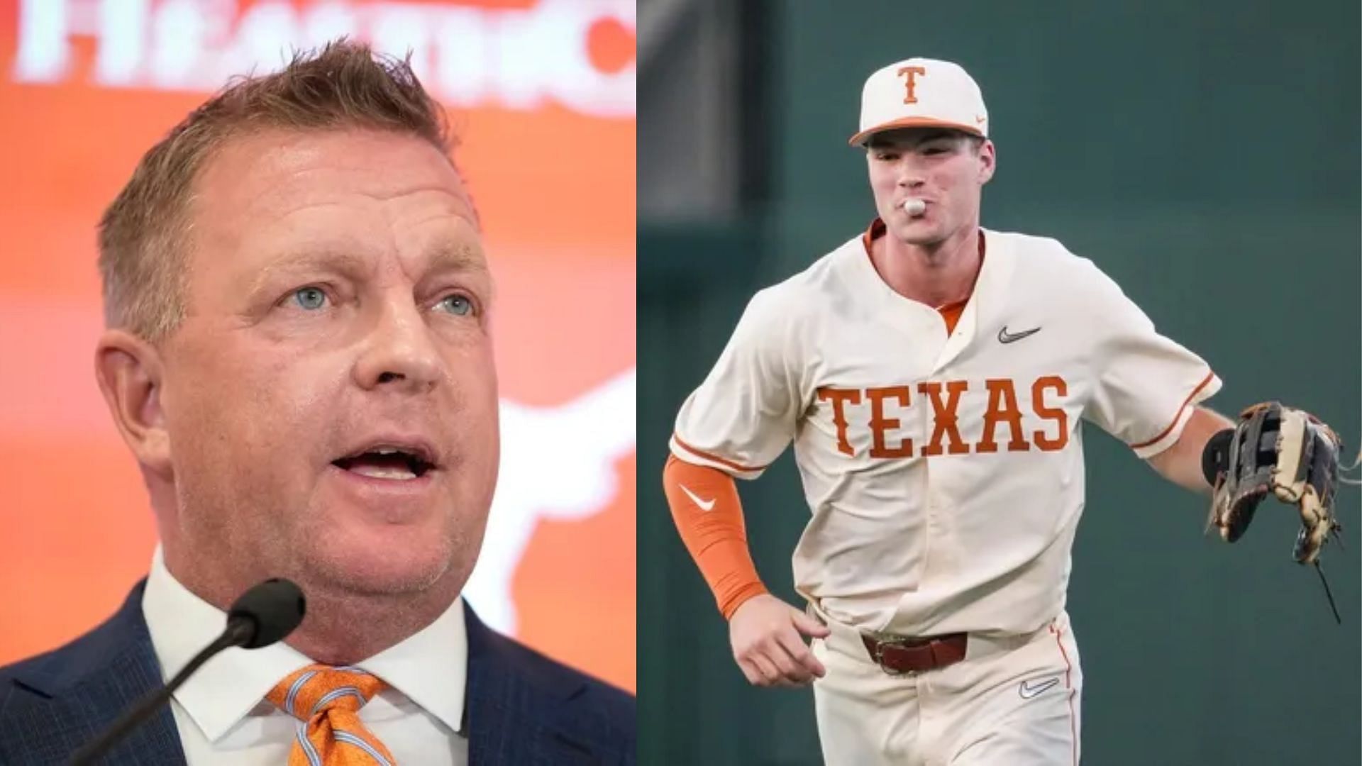 Max Belyeu (right) returns to the Texas Longhorns who are now coached by former Texas A&amp;M mentor and 2024 men