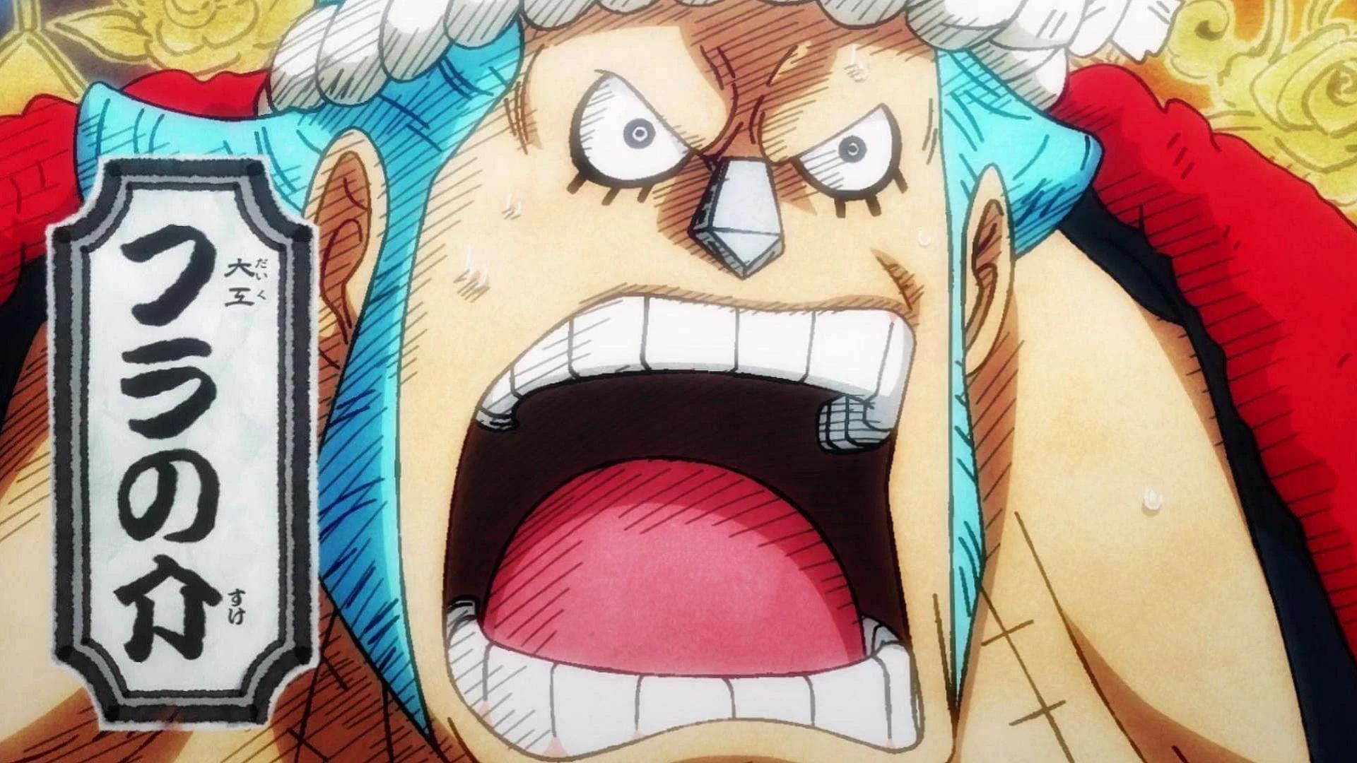 Franky as shown in the anime (Image via Toei Animation)