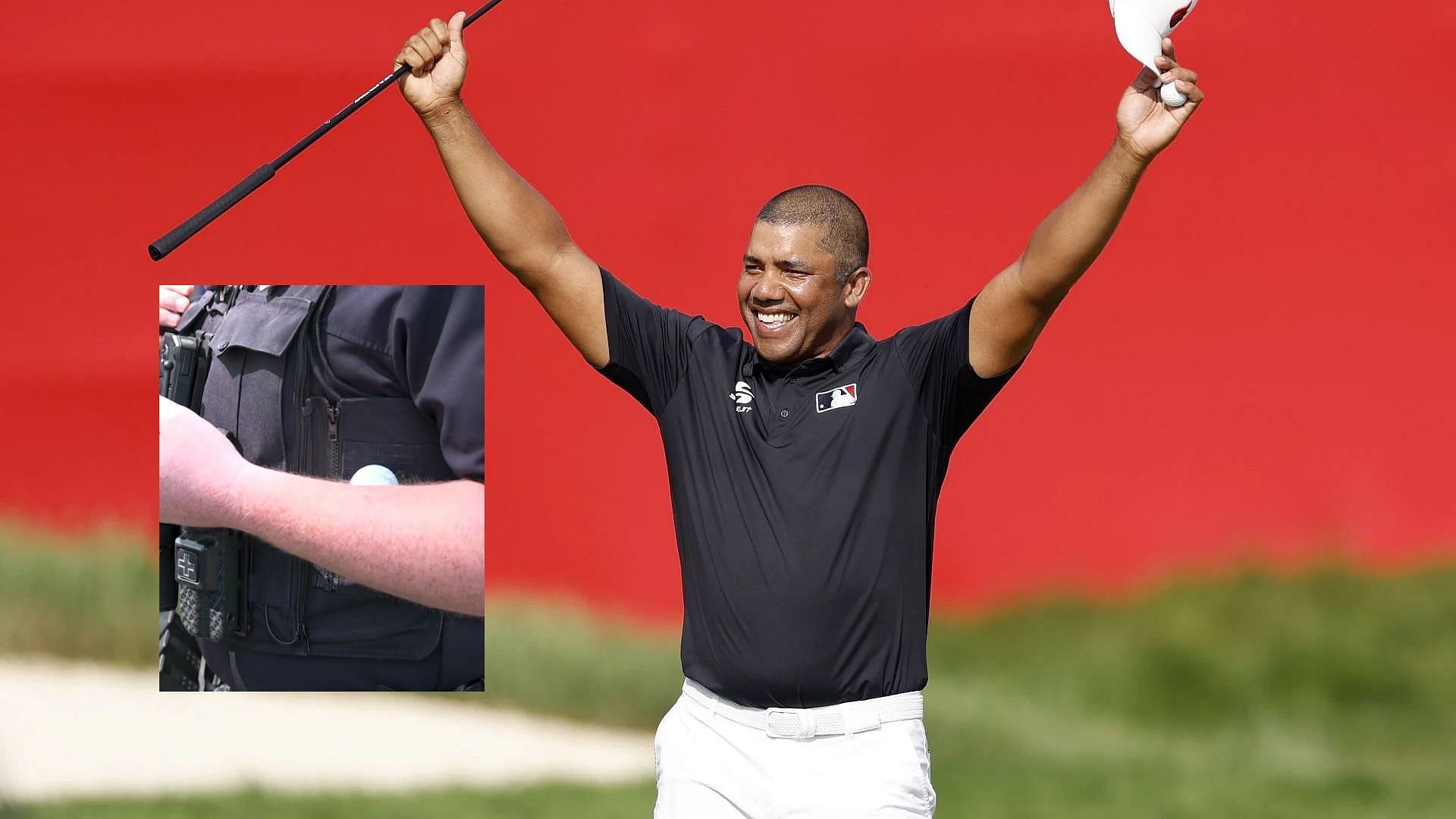 Jhonattan Vegas at 3M Open 2024 (Images via Getty and @PGATOUR/X)