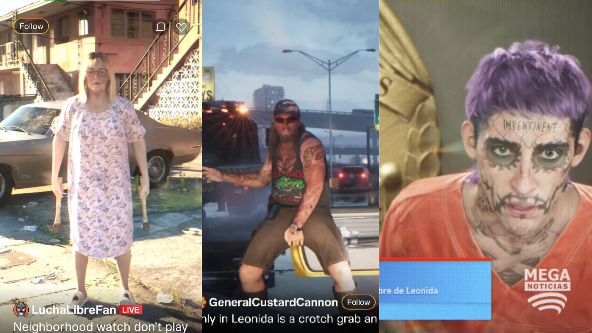 Some parodies from the sequel&#039;s debut trailer (Images via Rockstar Games)