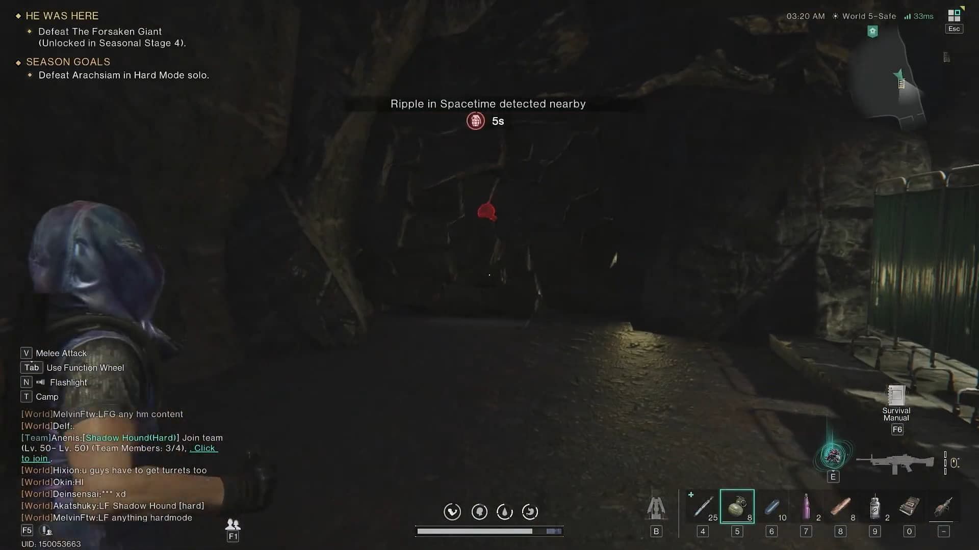 Hidden Bunker location in Once Human (Image via Starry Studio || YouTube/Ultimate Gaming Channel)