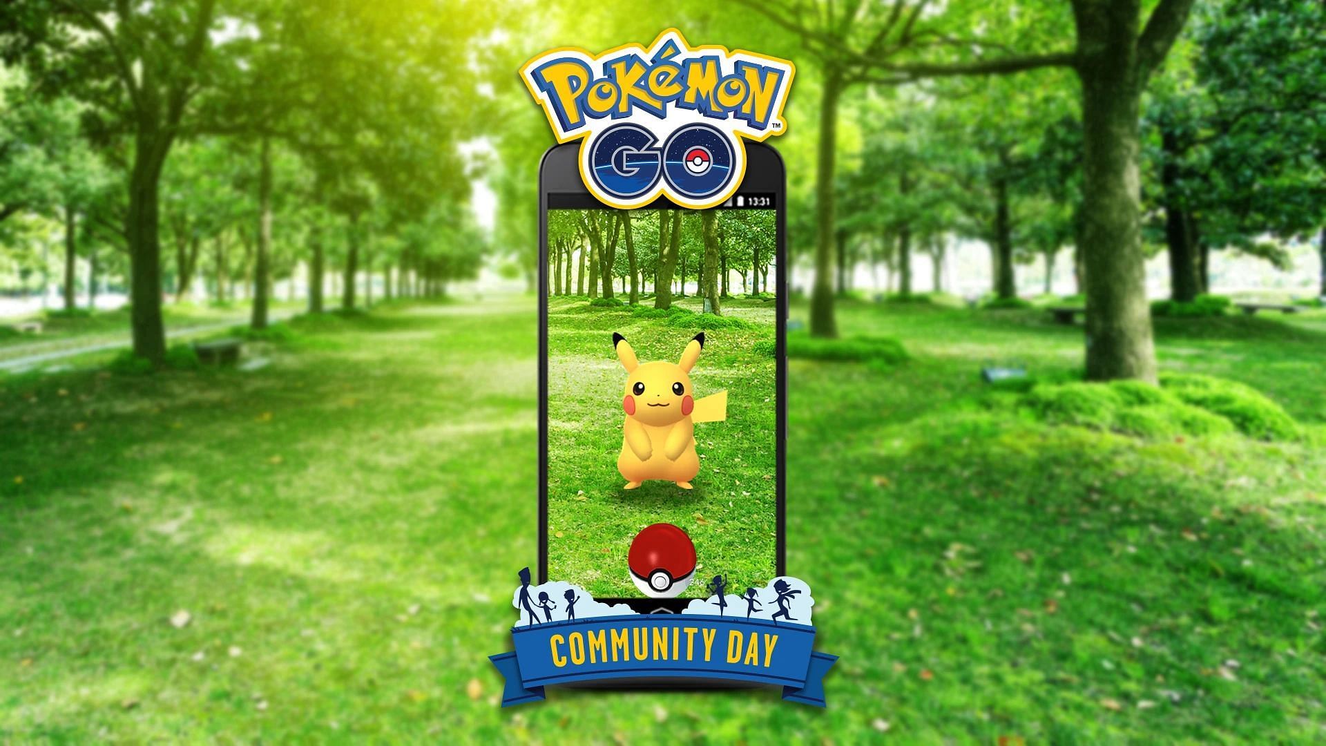 Pikachu Community Day poster (Image via TPC)