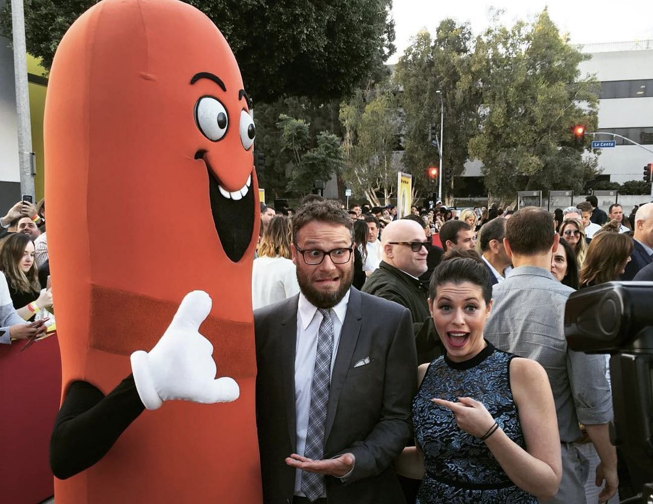 Seth Rogan at the premiere of the first film (Image via Instagram/sausage_party)