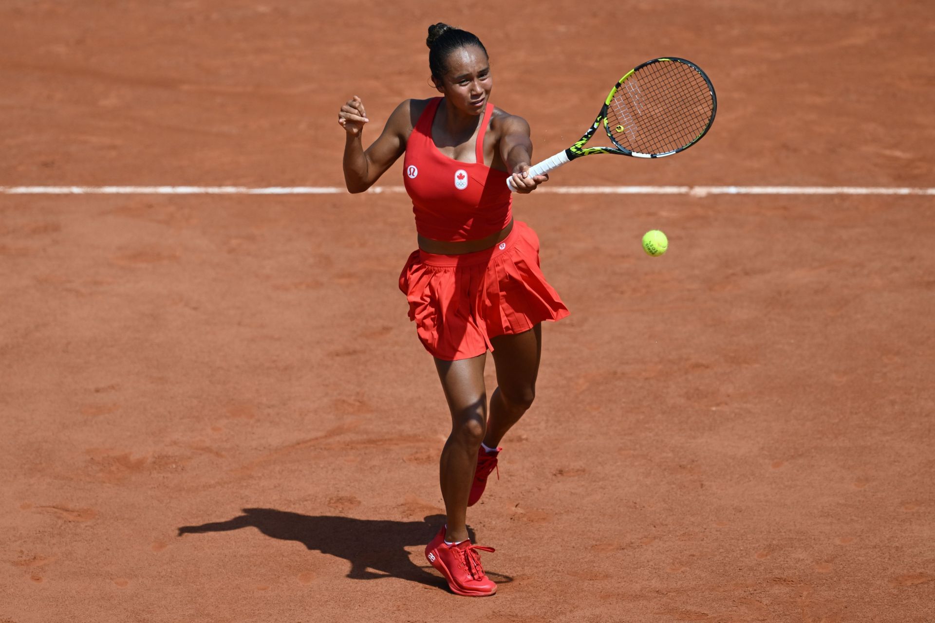 Leylah Fernandez at the Paris Olympics 2024. (Photo: Getty)