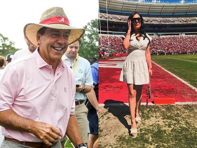 Nick Saban’s daughter-in-law Samira Saban beams with Pride as former Alabama HC gets a field to his name