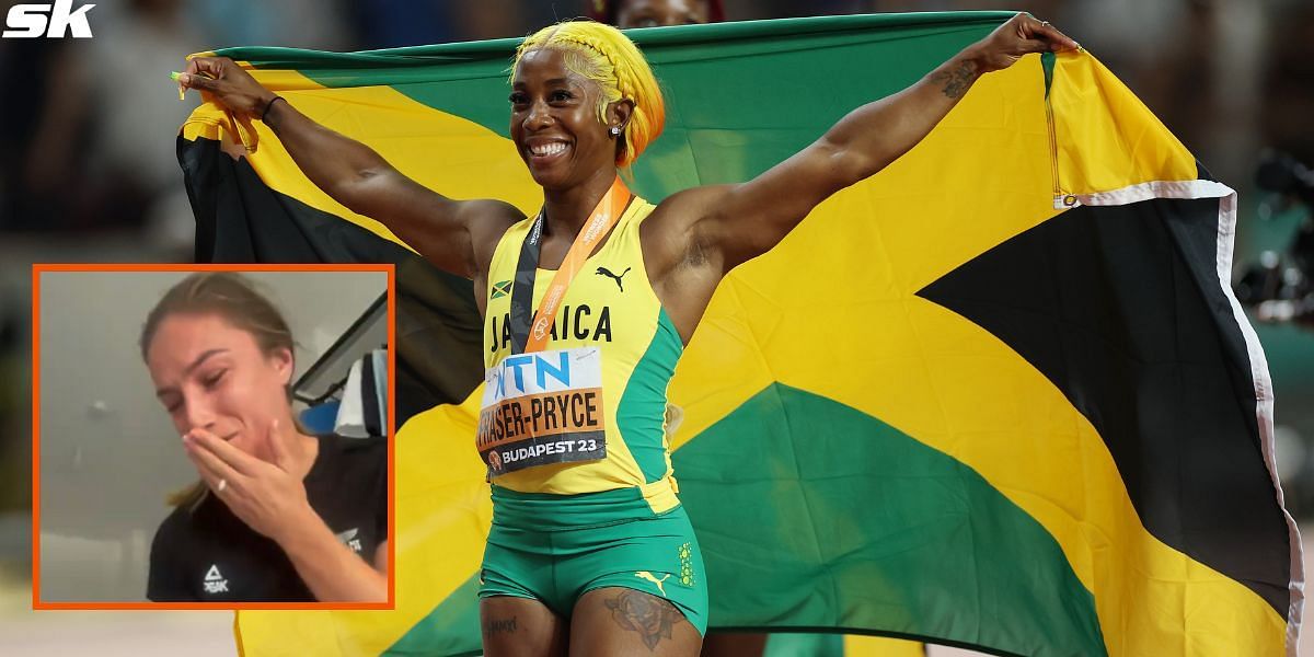 Shelly-Ann Fraser-Pryce follows Michaela Blyde on Instagram [Getty, @michaelablyd]