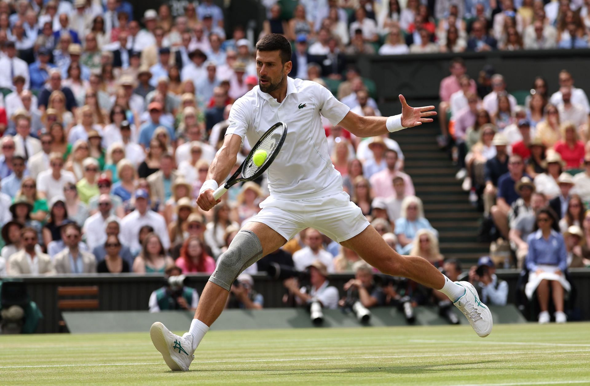 Novak Djokovic at Wimbledon 2024 (Image via Getty)