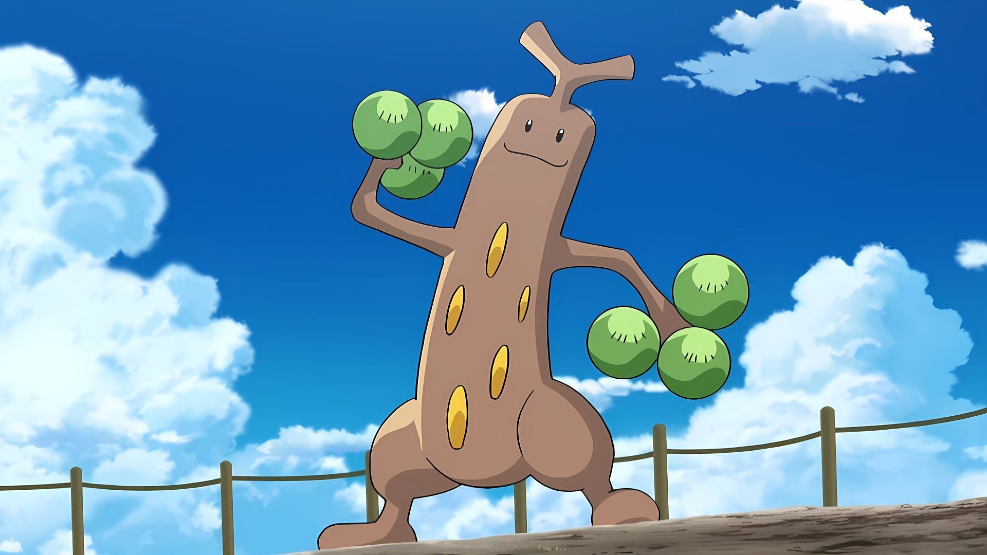 Sudowoodo has multiple attacks at its move disposal (Image via The Pokemon Company)