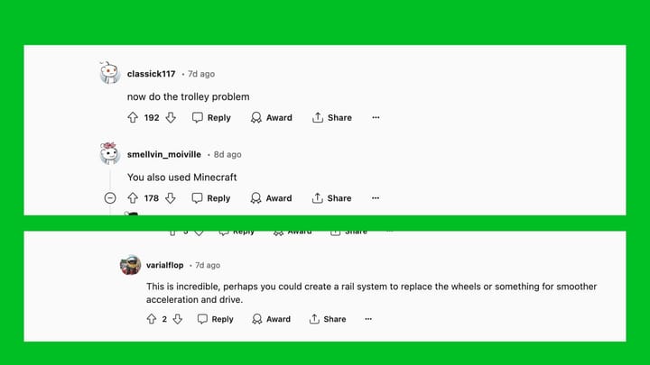 Minecraft player makes working train using Clockwork: Create x ...