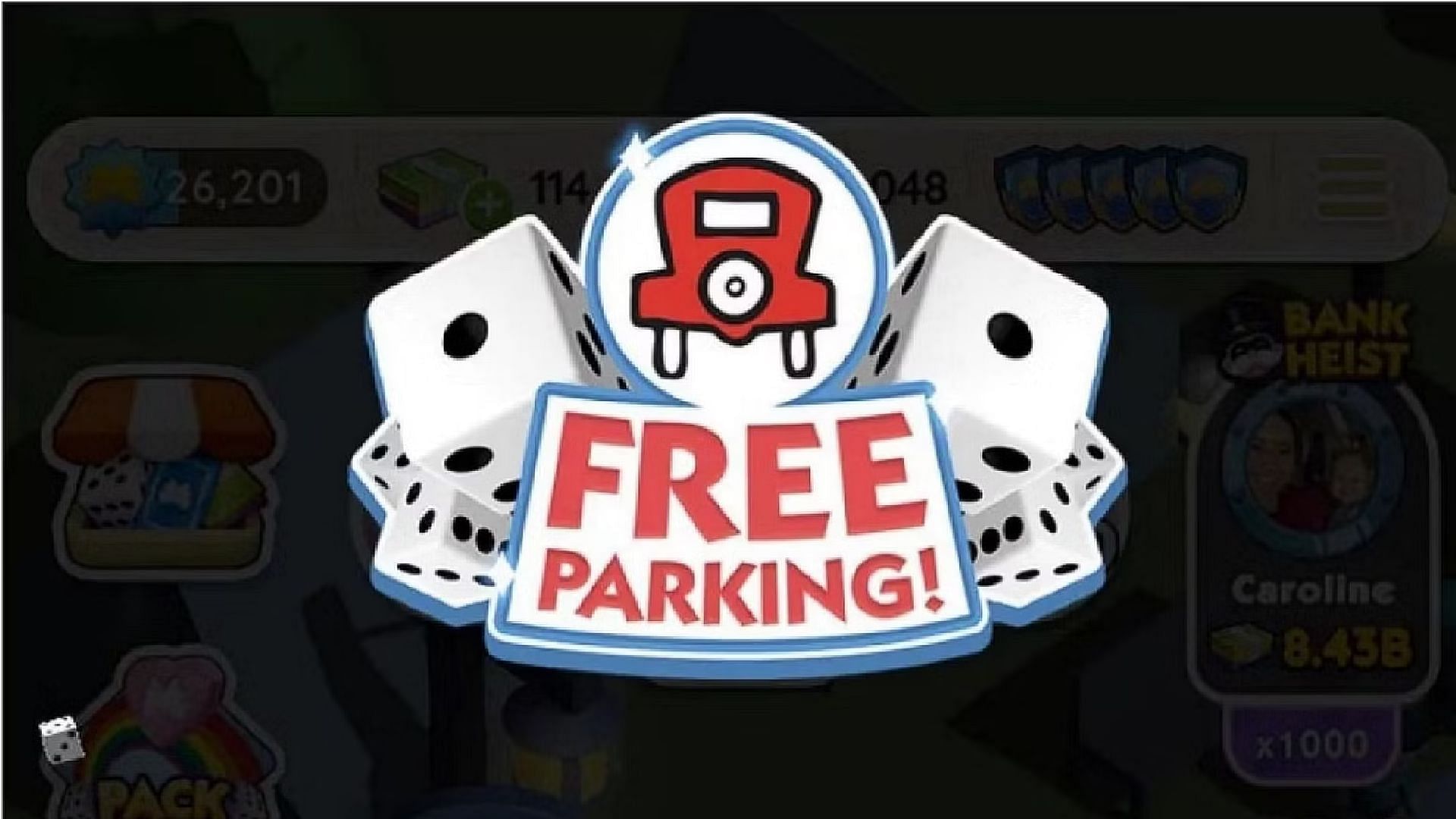 Free Parking Dice event in Monopoly Go (Image via Scopely)