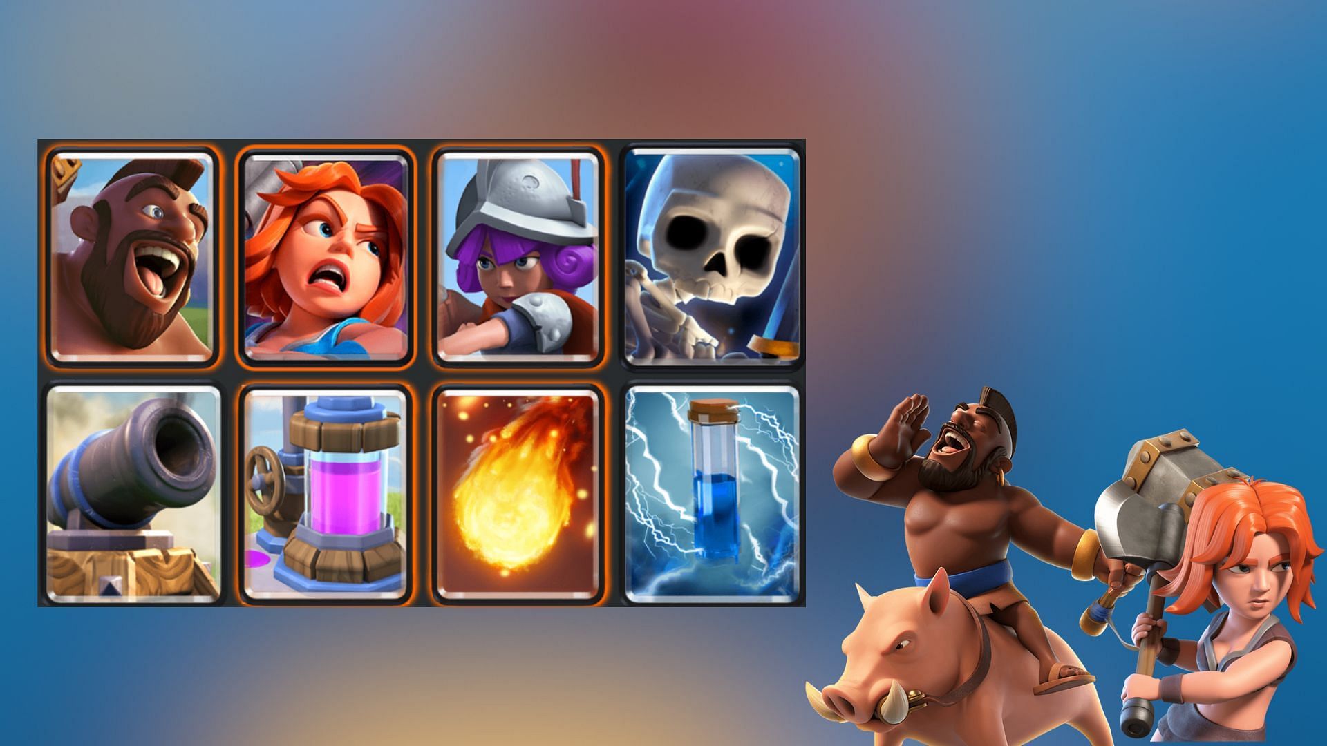 Cannon Hog Spell Breakdown deck (Image via SuperCell)