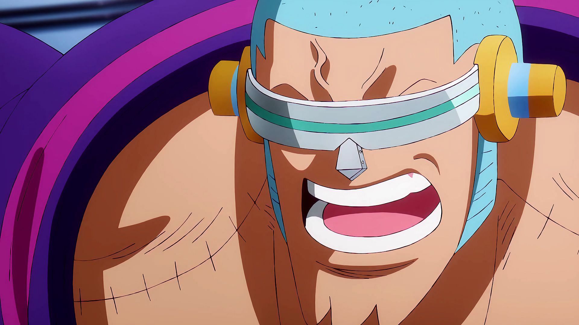 Franky as seen in the One Piece anime (Image via Toei Animation)