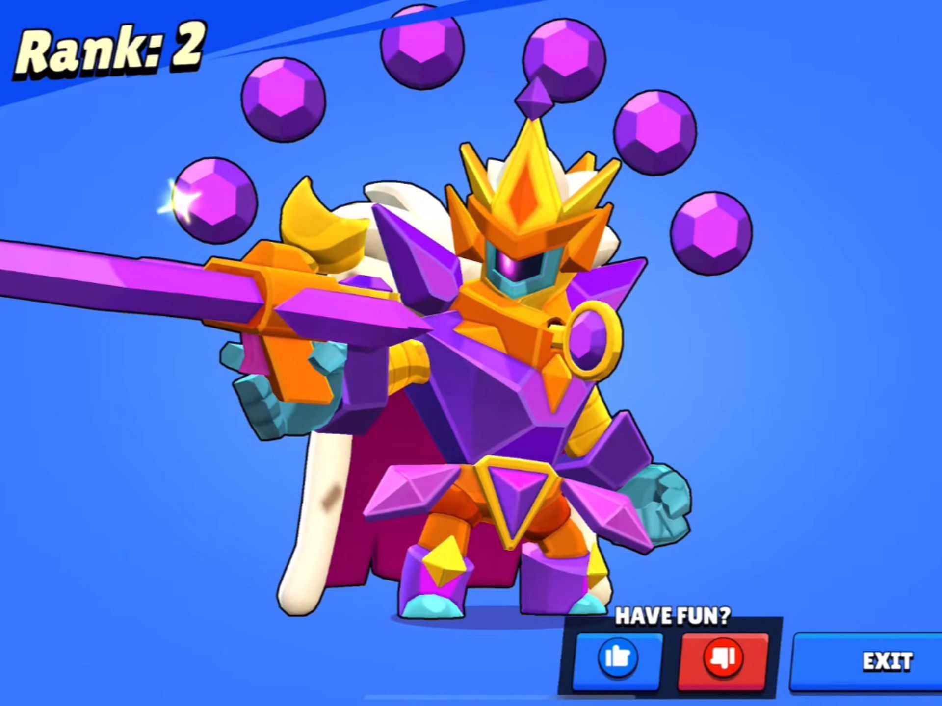 Sovereign Gem Rico skin (Image via Electro Gamerzz/YouTube || Supercell)