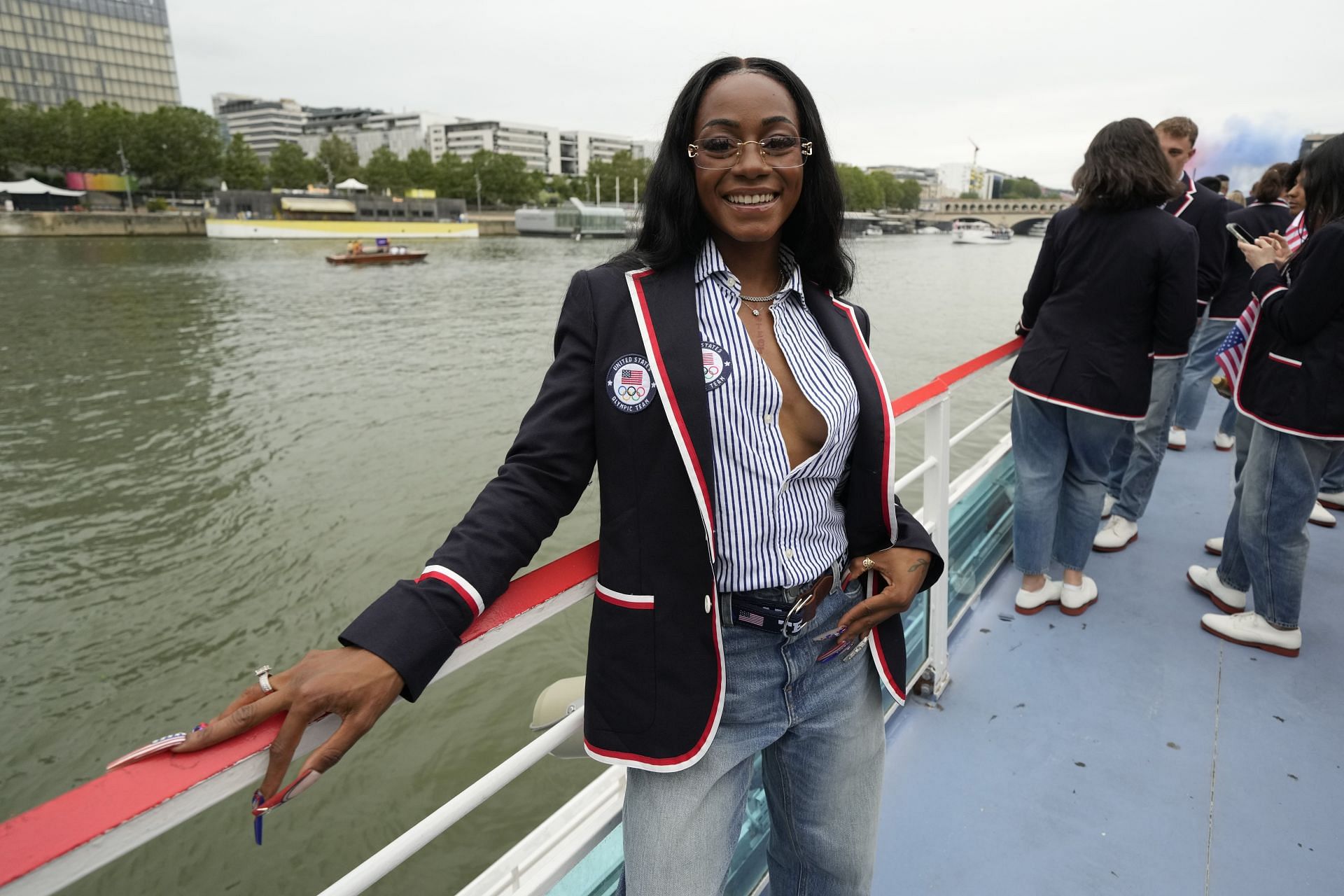 Sha&#039;Carri Richardson at the Olympic Games Opening Ceremony (Source: Getty)