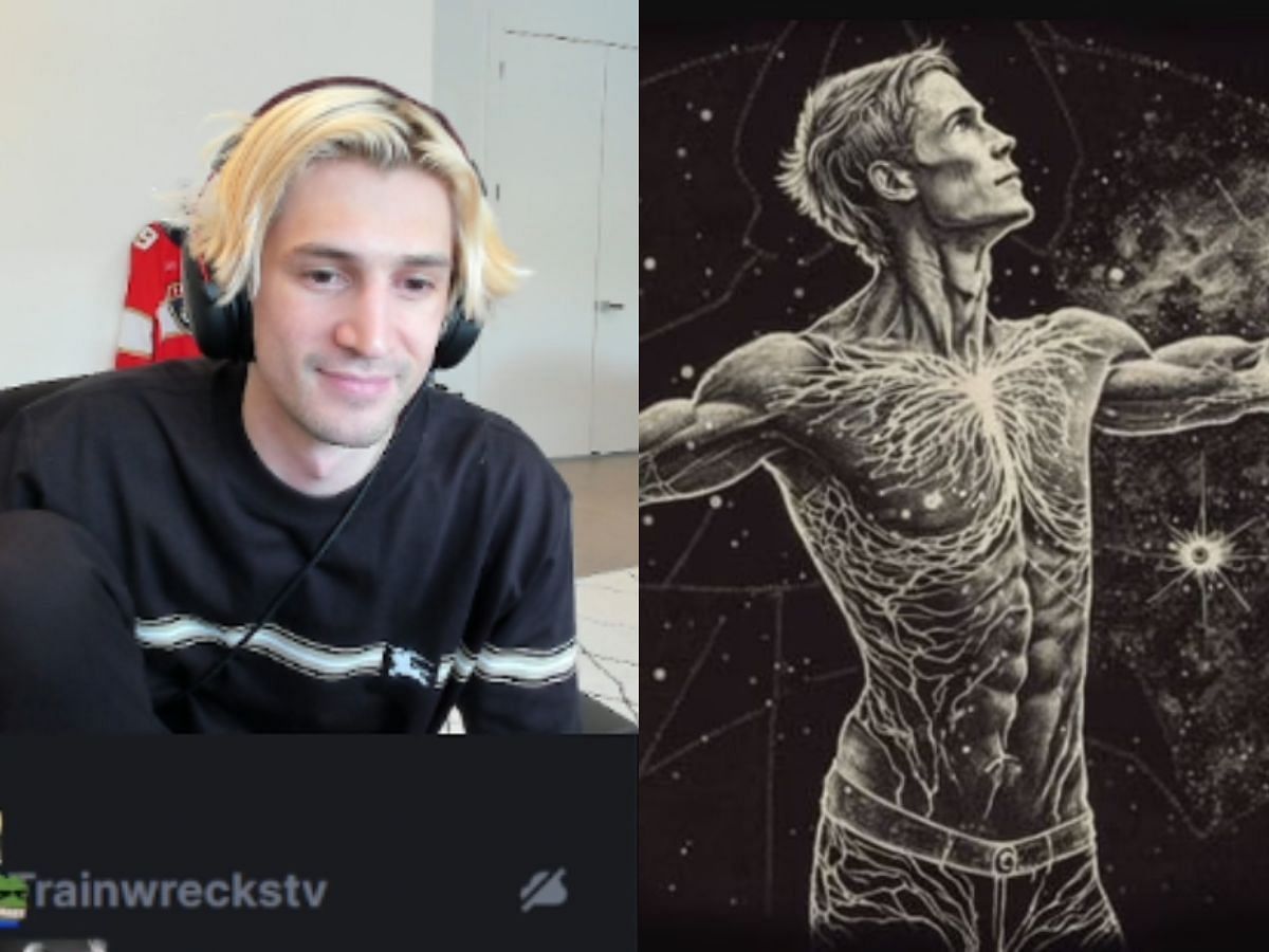 X user goes viral for his Elon Musk-like voice (Image via Kick/xQc and X/Adrian Dittmann)