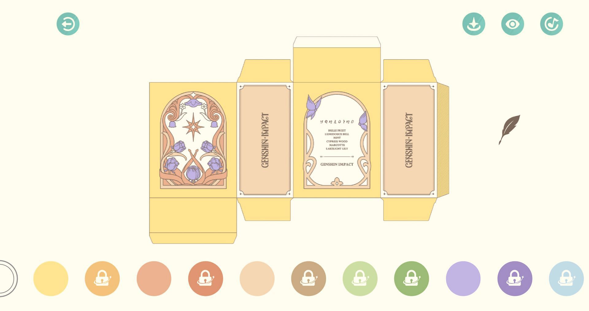 Design packaging (Image via HoYoverse)