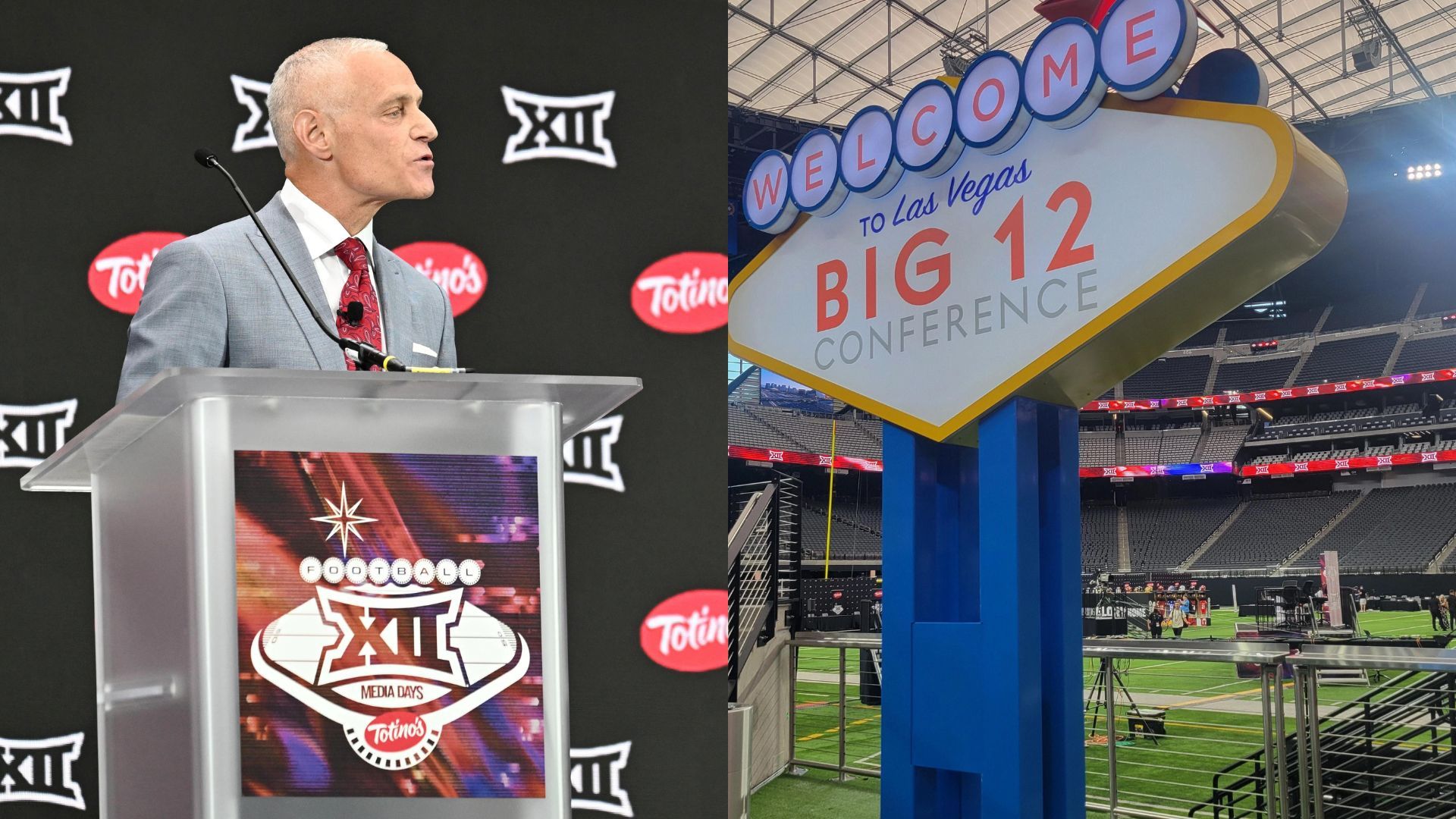 Big 12 commissioner Brett Yormark speaks at Big 12 Media Days 