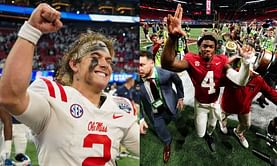 Ole Miss QB Jaxson Dart doesn't hold back opinion on Alabama’s Jalen Milroe during 2024 SEC Media Days