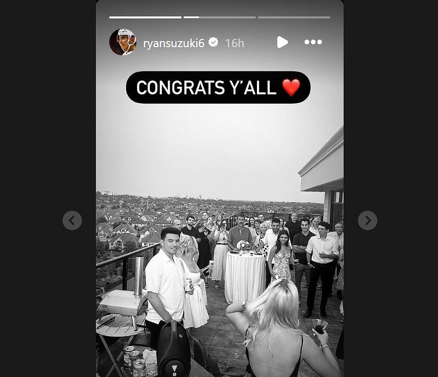 Ryan Suzuki congratulated his brother Nick and his wife. (Credits: @ryansuzuki Instagram)