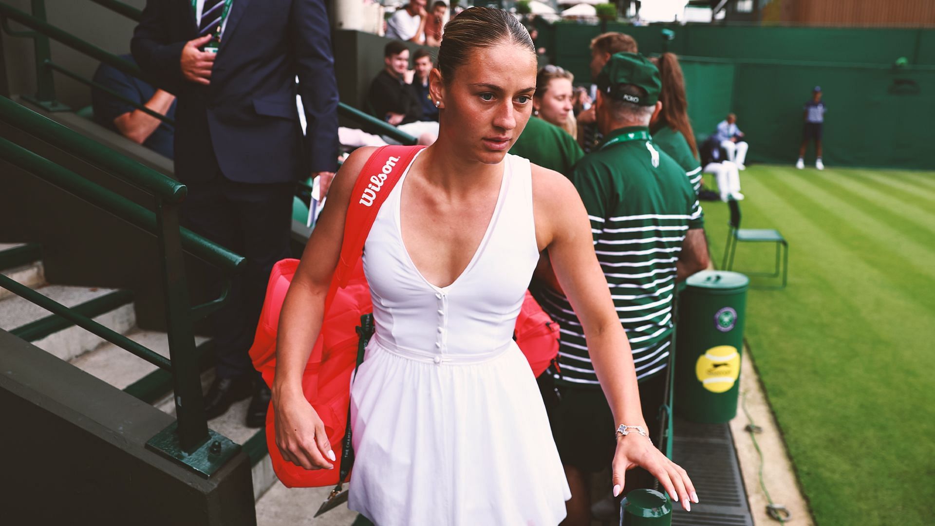 Marta Kostyuk impressed the tennis fans with her Wimbledon outfit