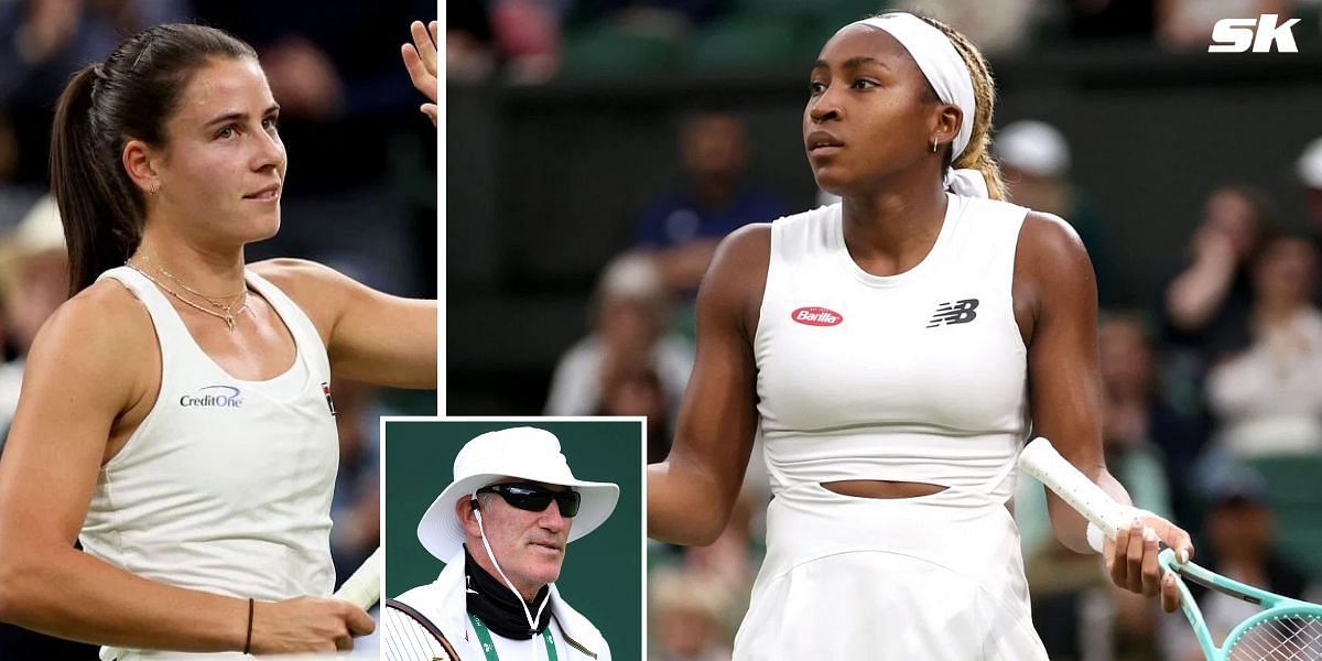 Emma Navarro (L), Coco Gauff, Brad Gilbert (inset). (Photos: Getty)