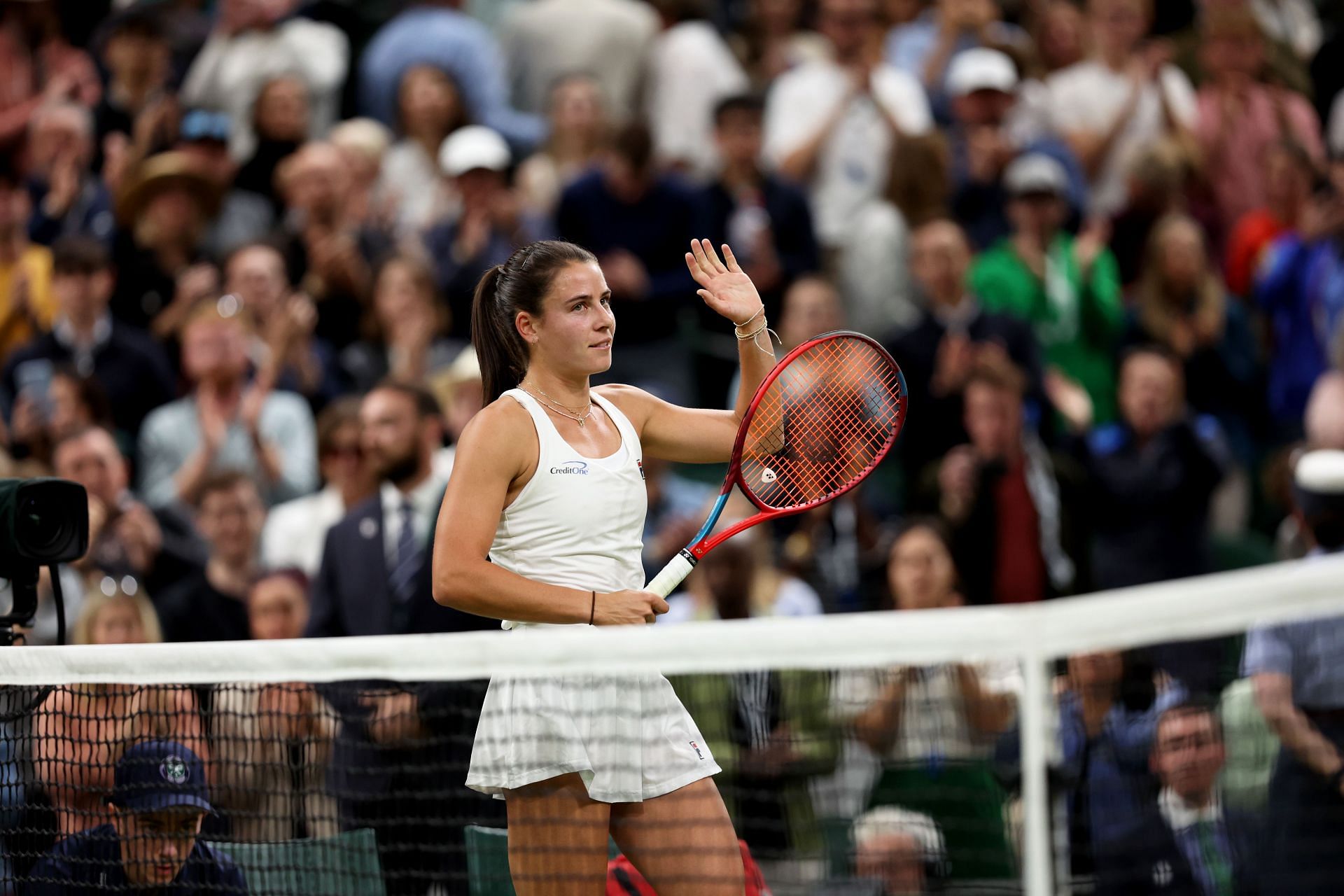 Emma Navarro beat Coco Gauff in the fourth round.