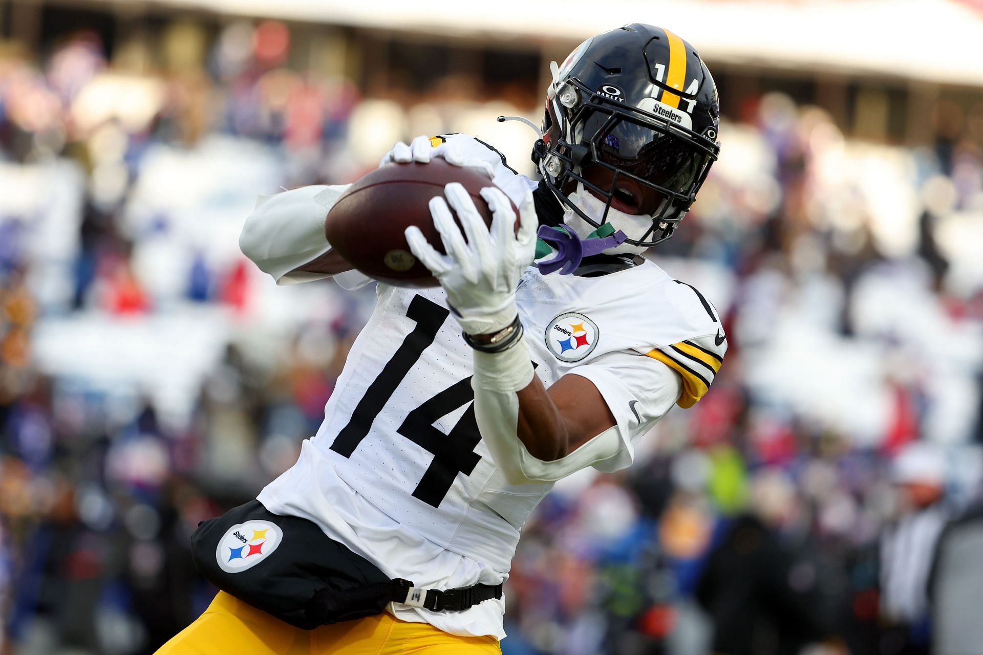 George Pickens during the AFC Wild Card Playoffs - Pittsburgh Steelers v Buffalo Bills