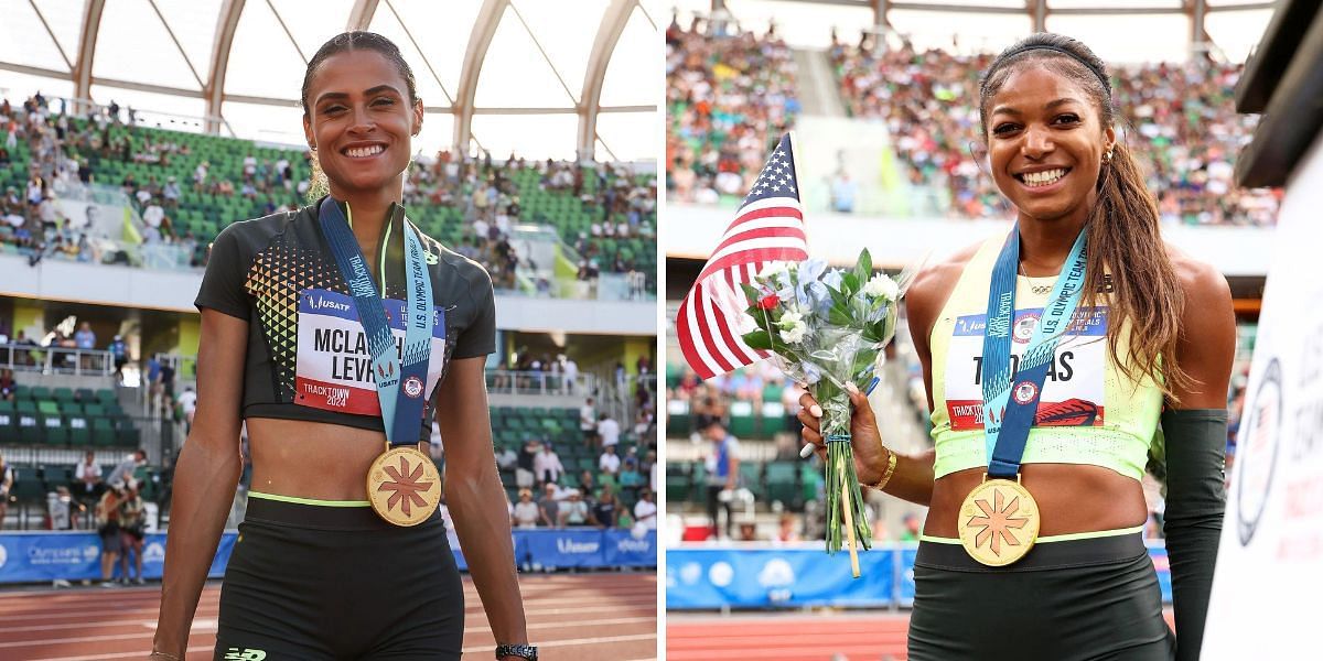 Sydney McLaughlin-Levrone and Gabby Thomas will be among medal hopefuls in Paris Olympics (All images sourced from getty)