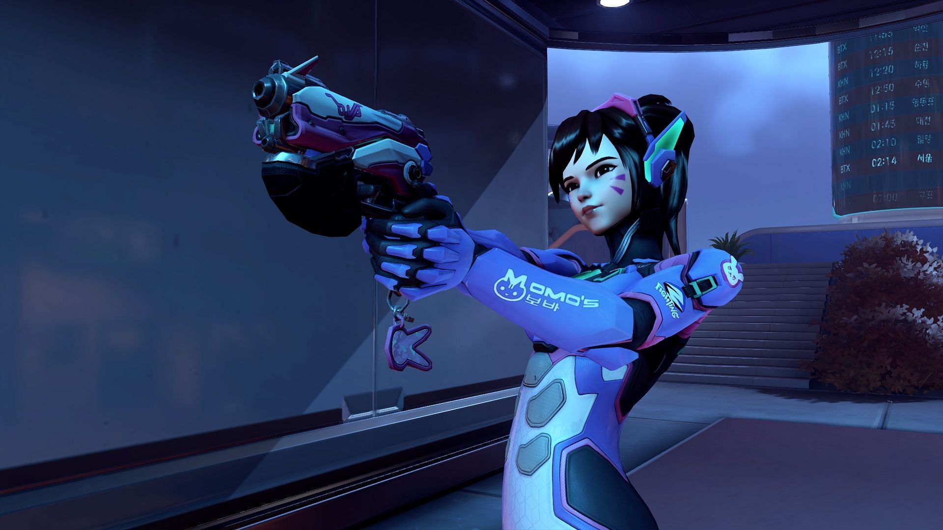 D.Va can track Juno&#039;s movements easily (Image via Blizzard)