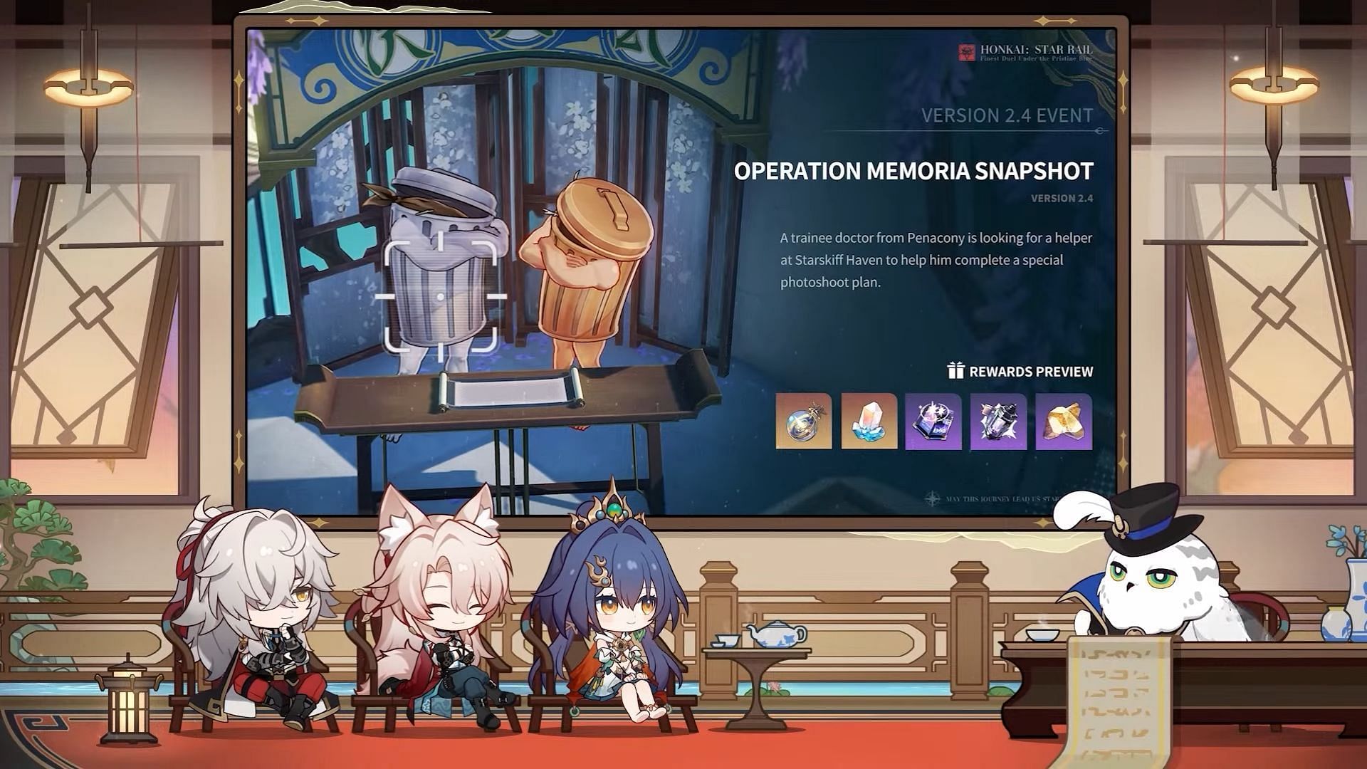 Operation Memoria Snapshot event (Image via HoYoverse)