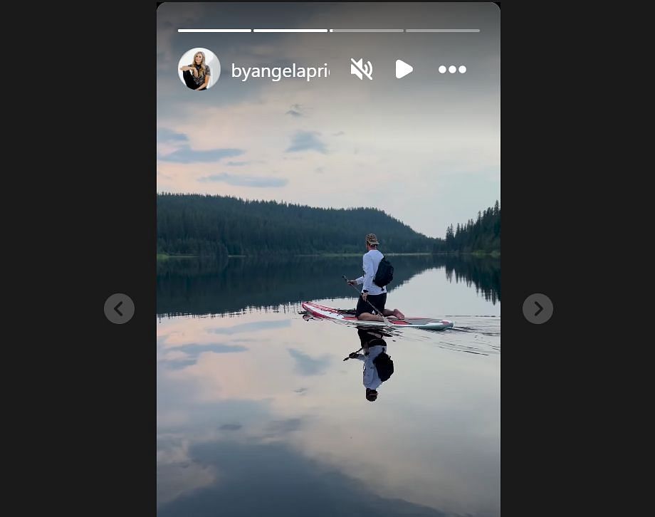 Carey Price was kayaking on the lake.