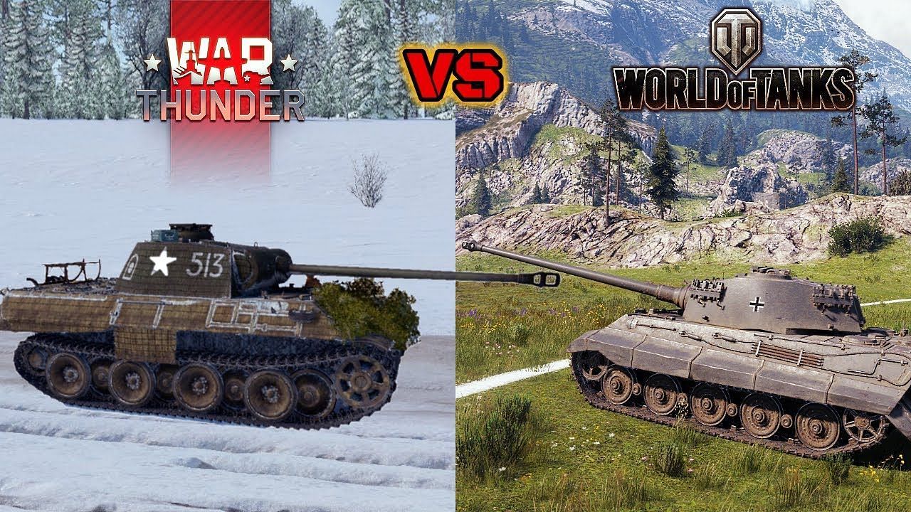 War Thunder vs. World of Tanks (Image via YouTube/@Tankenstein)