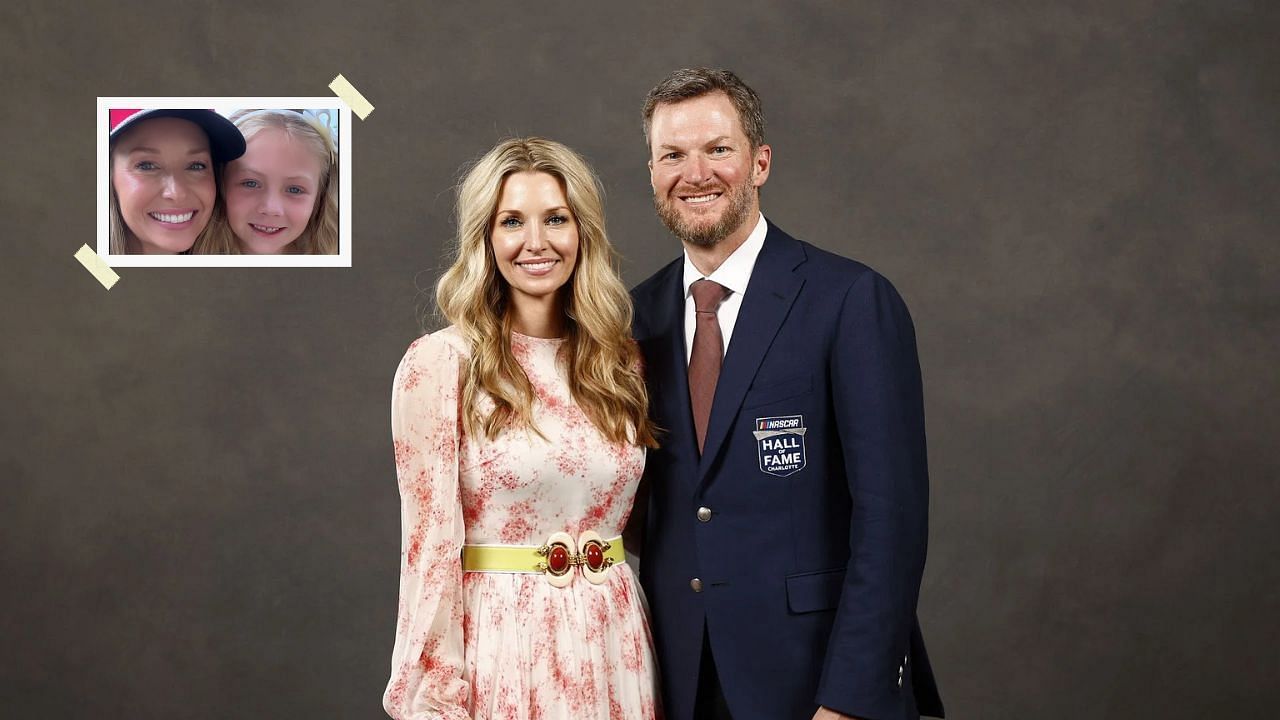 Amy Earnhardt and Dale Earnhardt Jr. (Image via Getty and Amy Earnhardt/Instagram)