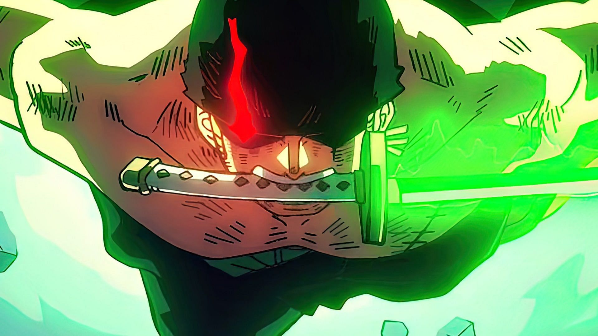 Zoro wielding Wado Ichimonji in One Piece (Image via Toei Animation)