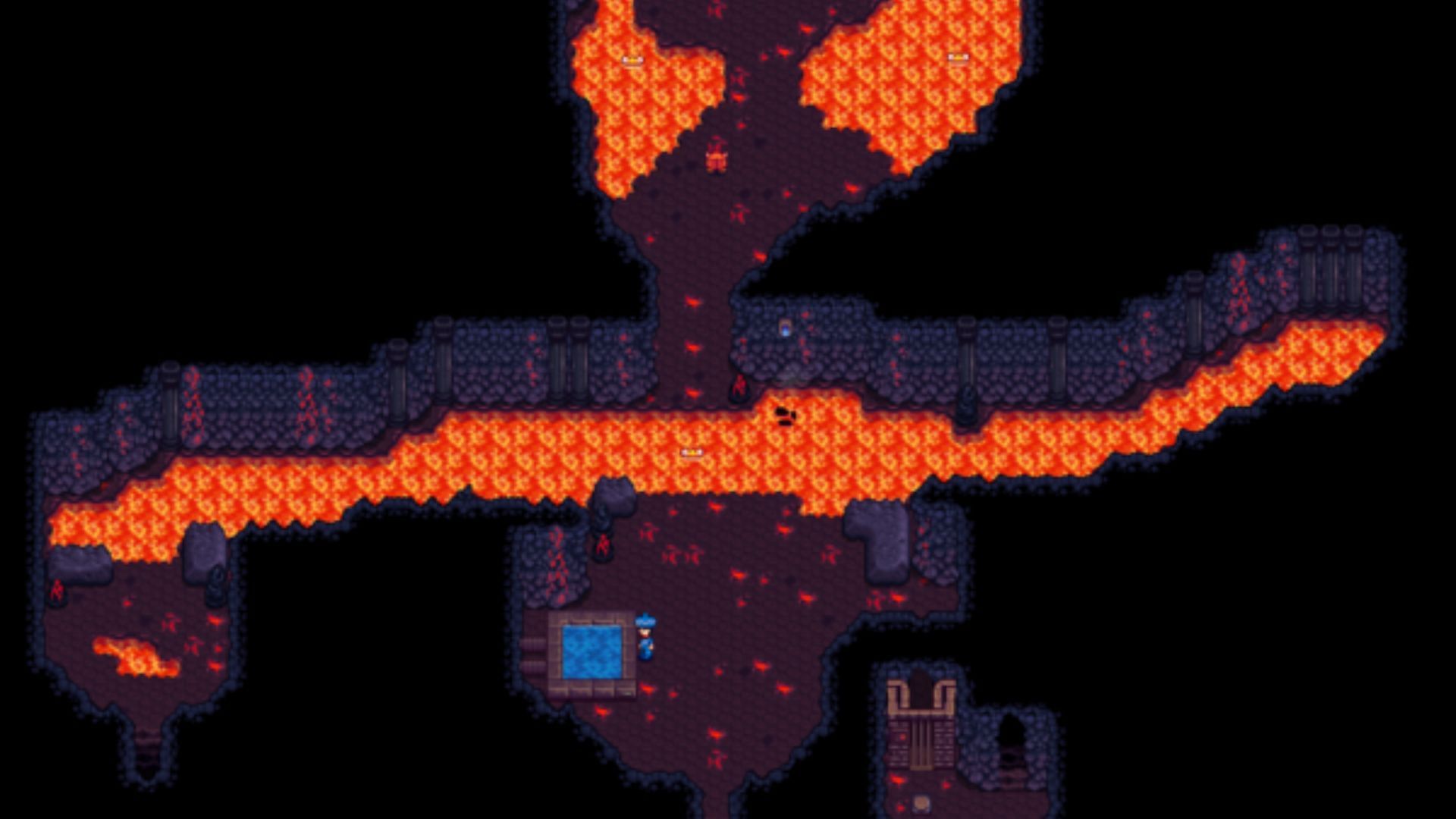 The entrance area of Volcano Dungeon on Ginger Island (Image via ConcernedApe)