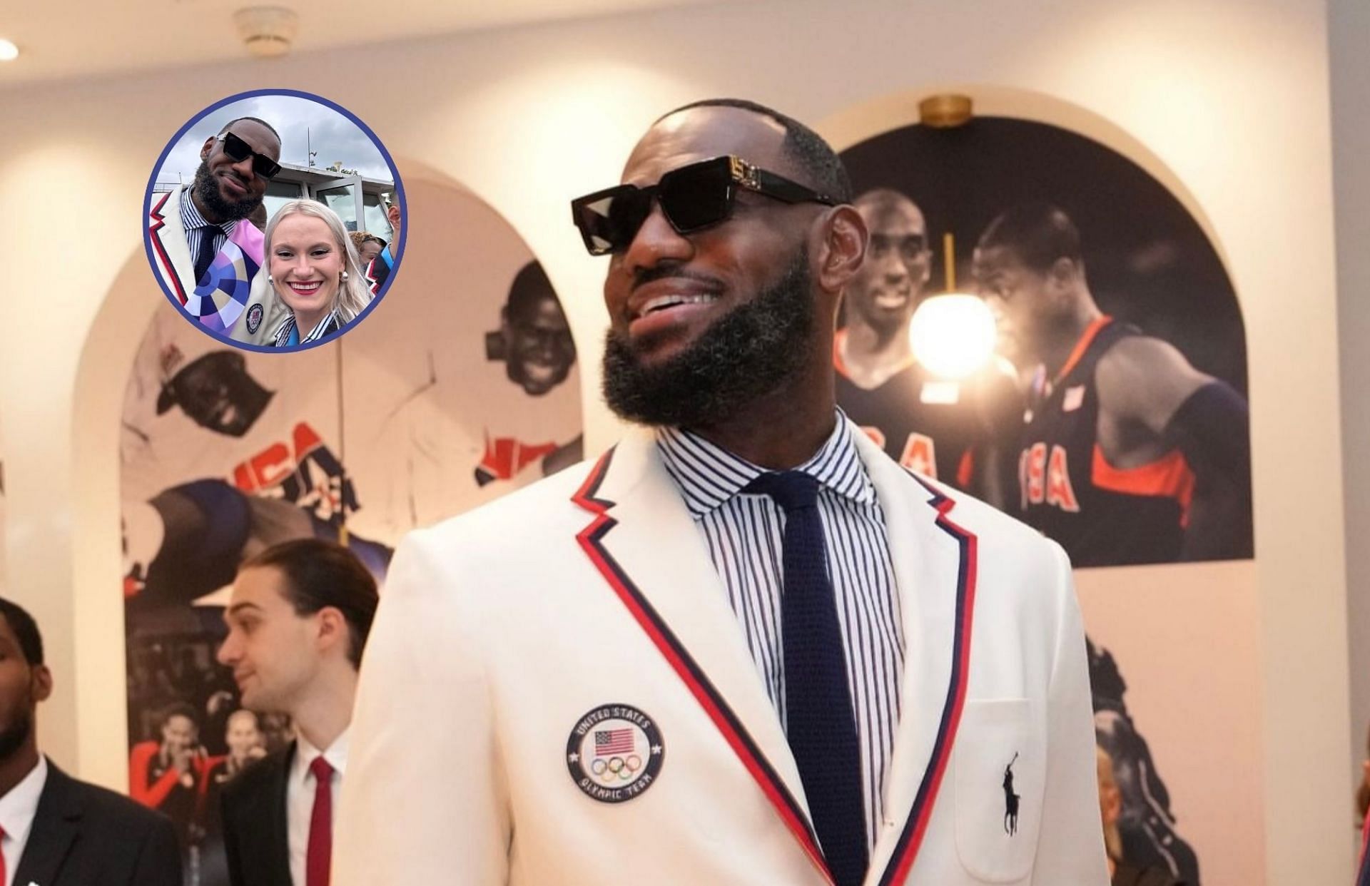 In Photos: LeBron James in the middle of selfie frenzy with several Olympic athletes (Image Credit: LeBron James from USA Basketball