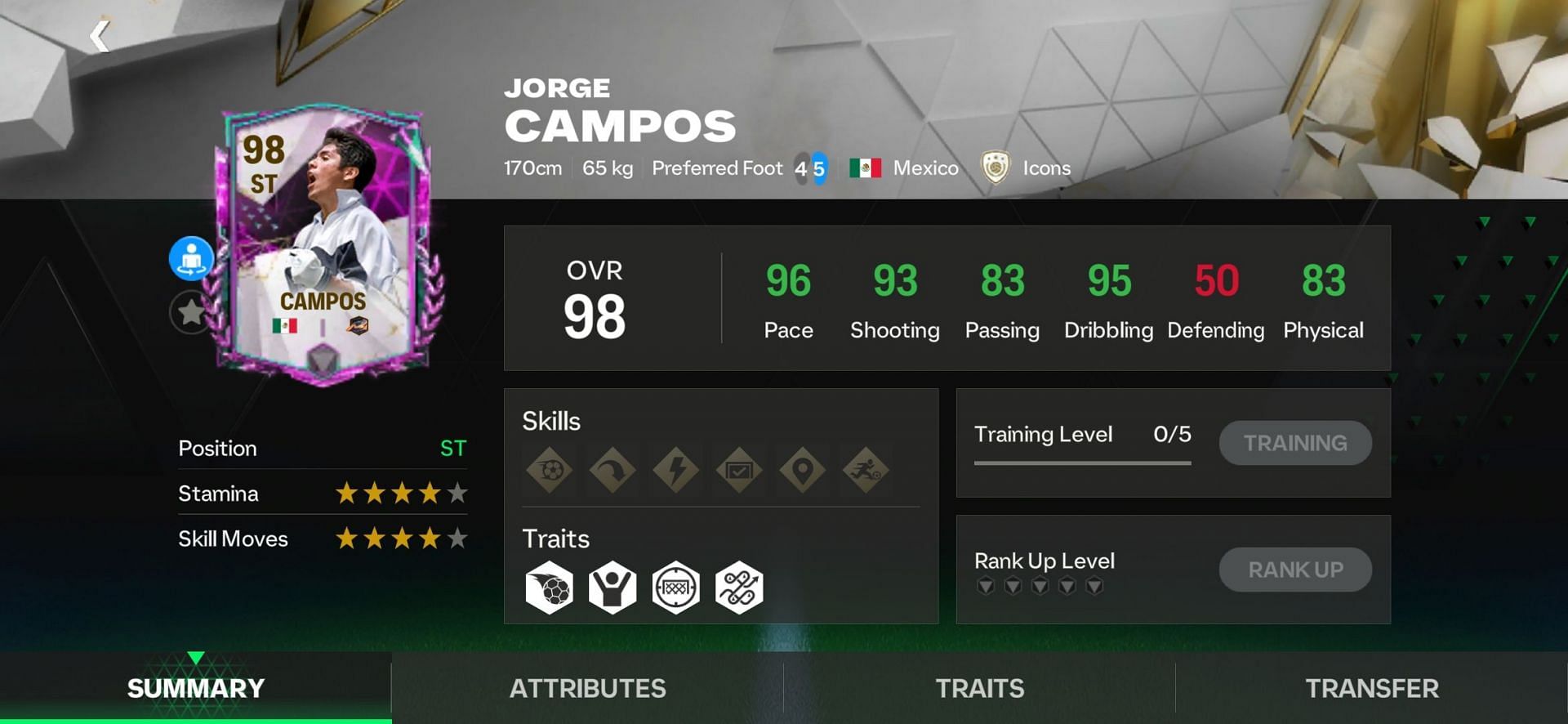 Jorge Campos' Shapeshifters item is one of the best in FC Mobile. (Image via EA Sports)