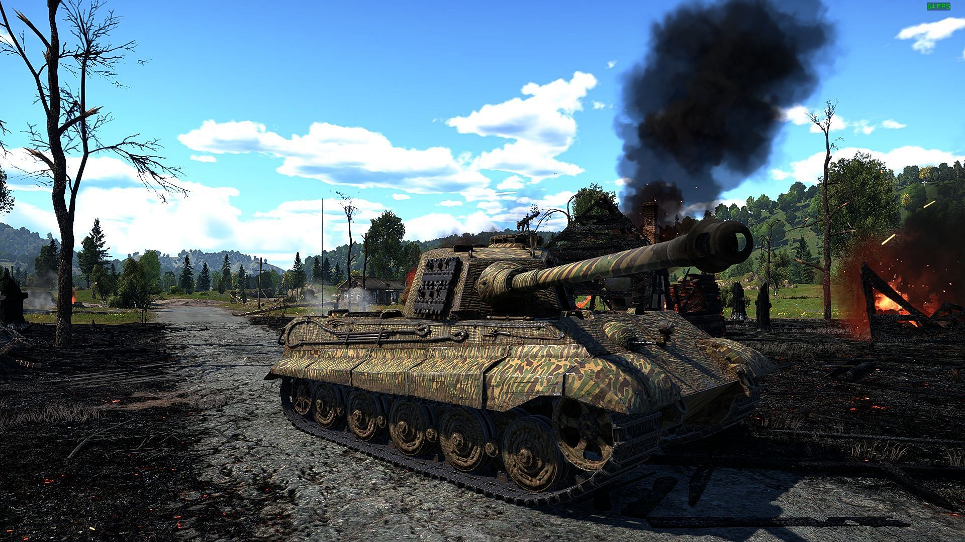 The Tiger II (H) in War Thunder (Image via Gaijin Entertainment)