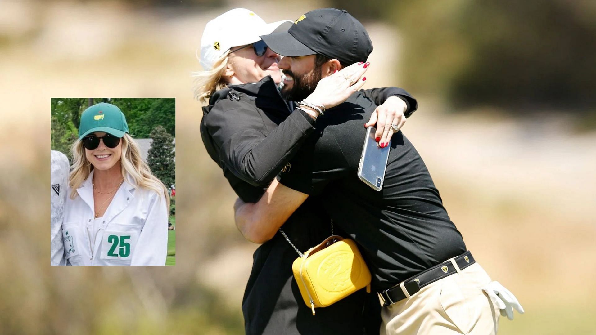 Adam Hadwin and his wife Jessica (Images via Getty and @JessicaHadwin/X)