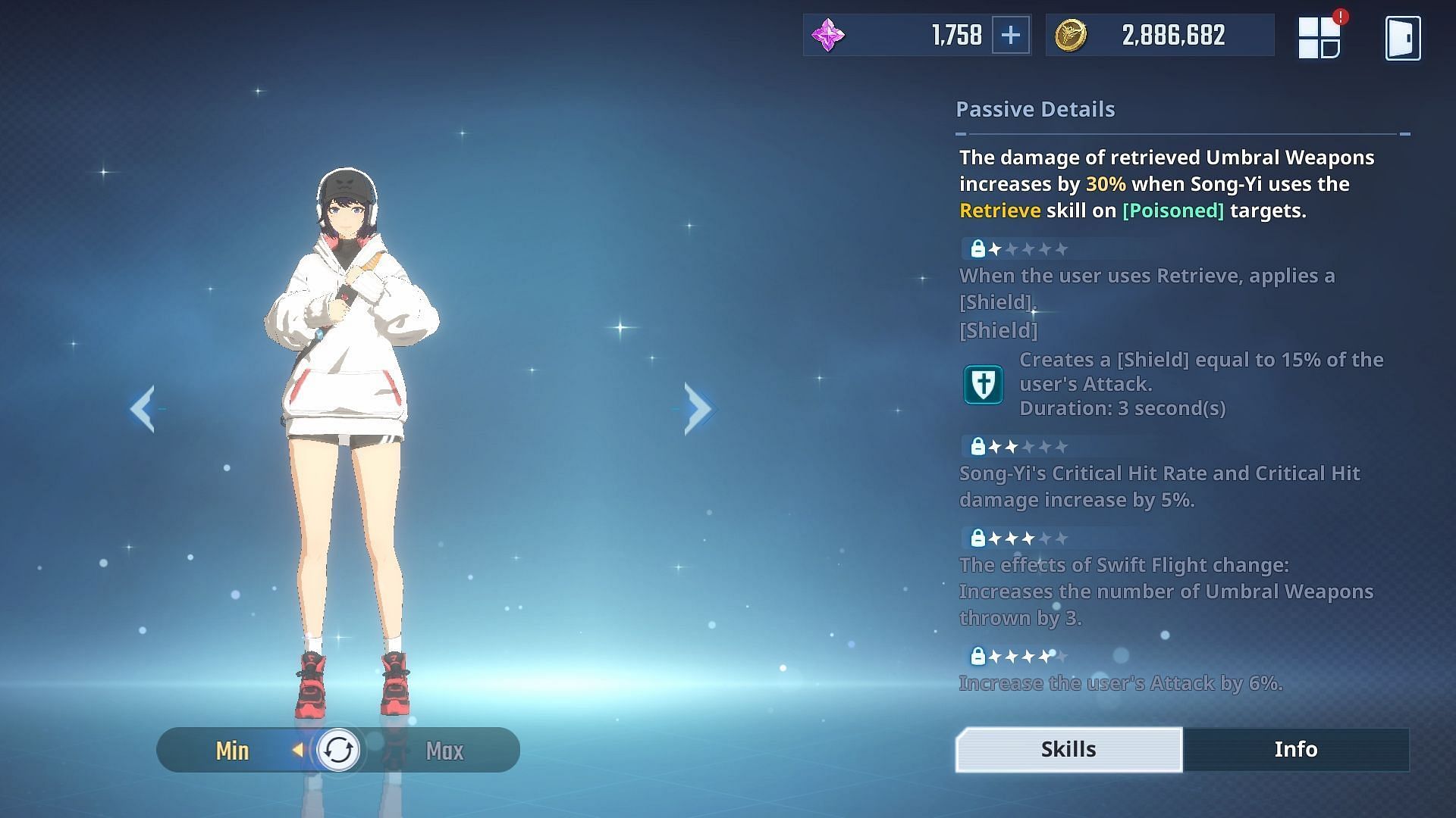 Song Yi&#039;s Passive effects (Image via Netmarble)