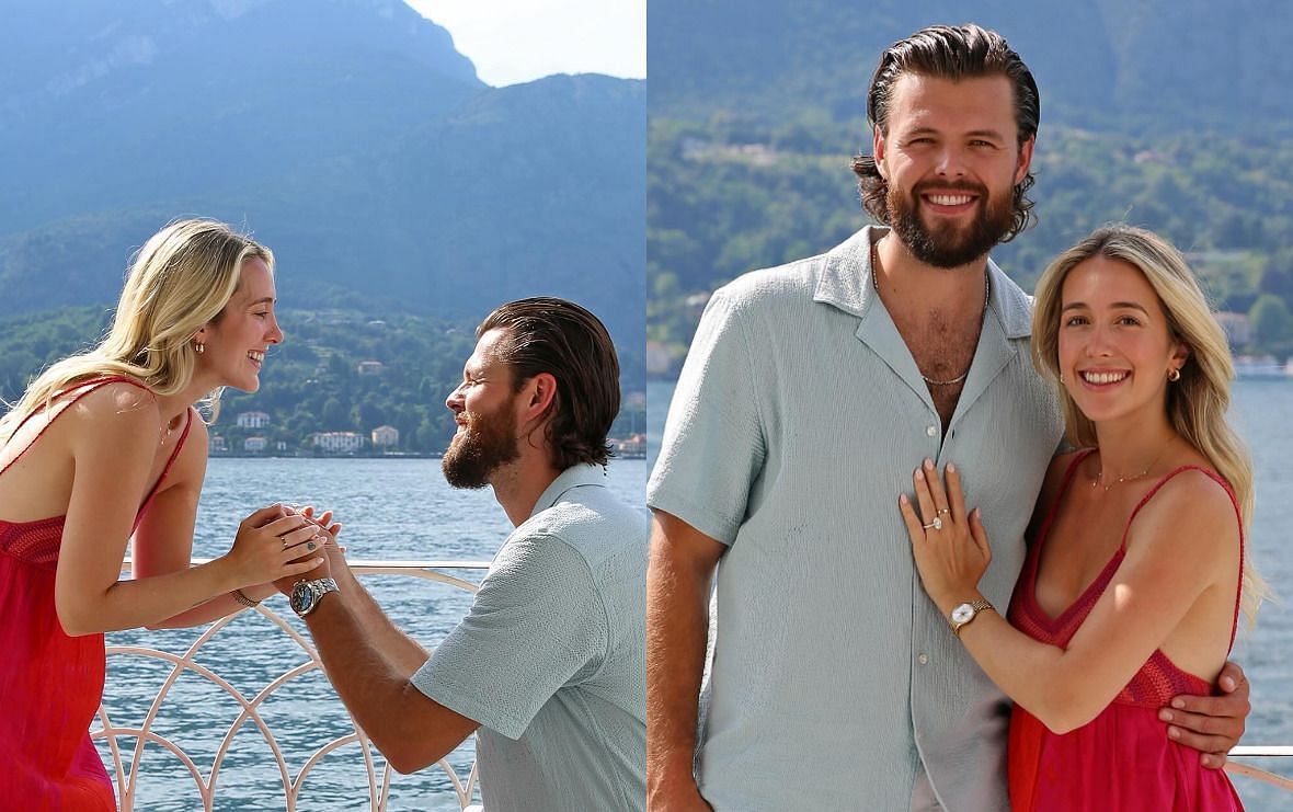 Spencer Martin proposed to his girlfriend Danielle Jones near Lake Como (Credit: Spencer Martin