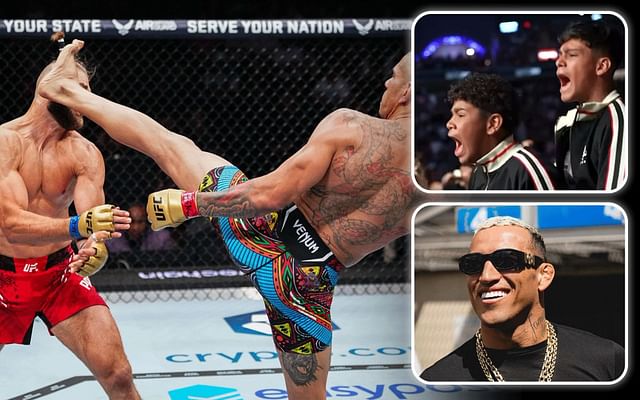 VIDEO: Live reaction of Alex Pereira's sons, Charles Oliveira, Kayla ...